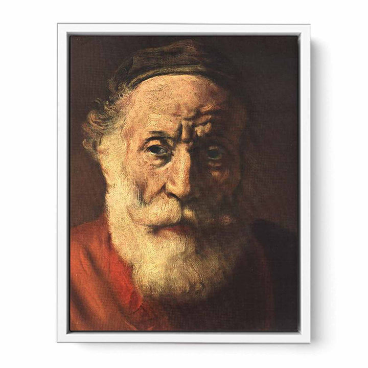 Portrait of an Old Man in Red (detail -1) 1652-54
 Painting