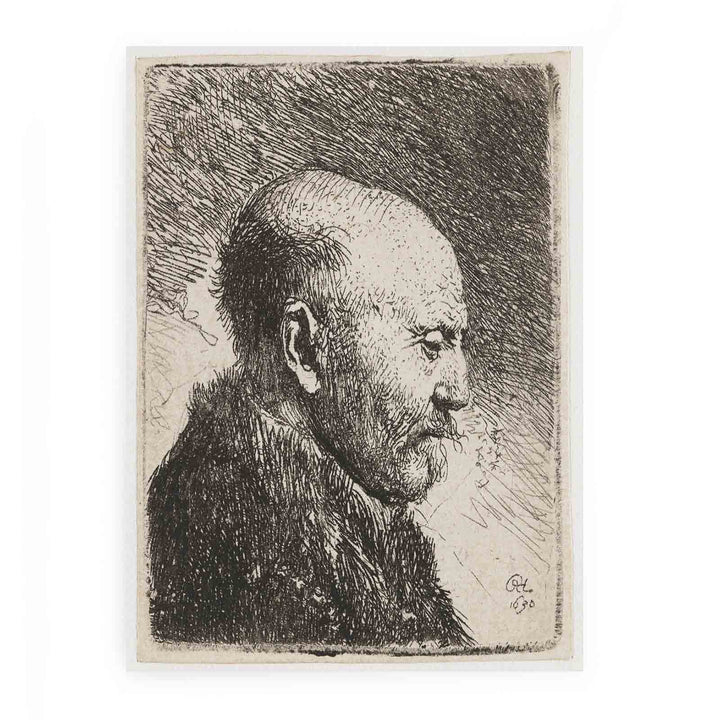 Bald-headed man in Profile Right; The Artist's Father Painting