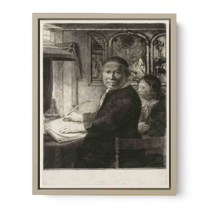 Lieven Willemsz. van Coppenol, Writing-Master Small Plate Painting