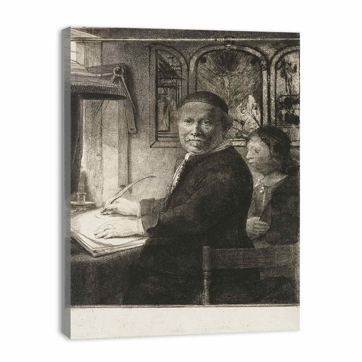 Lieven Willemsz. van Coppenol, Writing-Master Small Plate Painting
