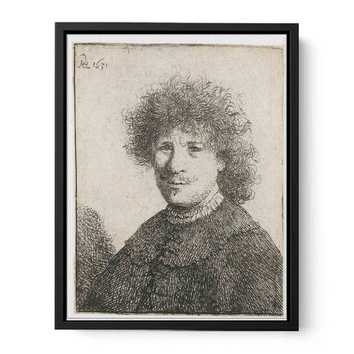 Self-Portrait in a Cloak with a falling Collar Bust Painting