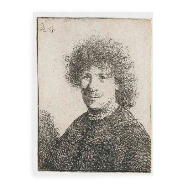 Self-Portrait in a Cloak with a falling Collar Bust Painting