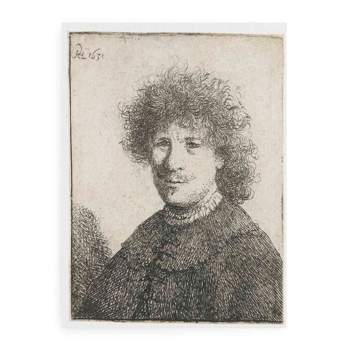 Self-Portrait in a Cloak with a falling Collar Bust Painting