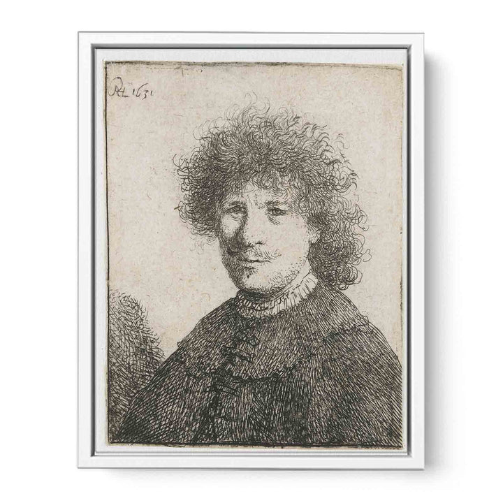 Self-Portrait in a Cloak with a falling Collar Bust Painting
