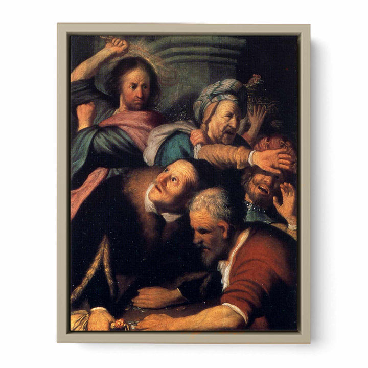 Christ Driving The Money Changers From The Temple
 Painting