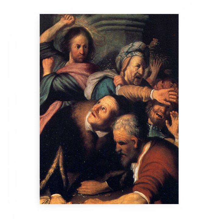 Christ Driving The Money Changers From The Temple
 Painting