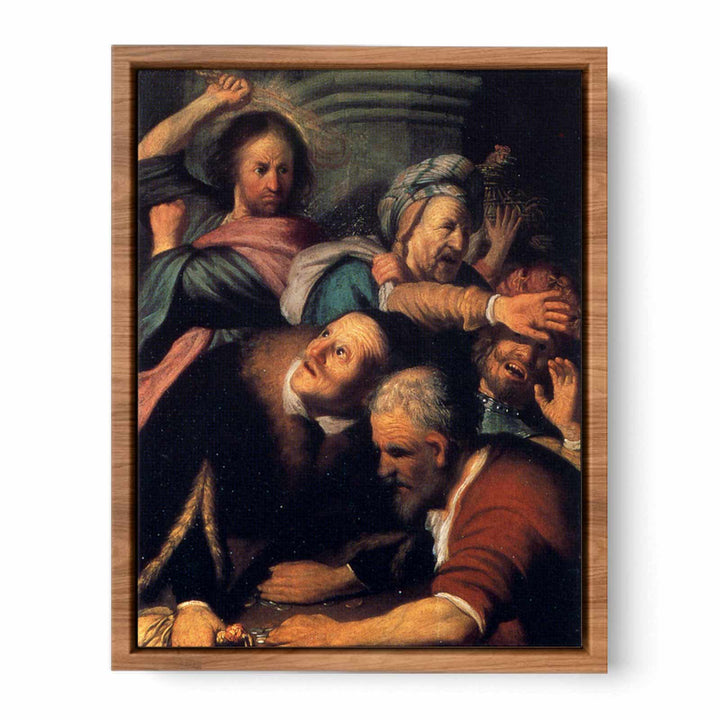 Christ Driving The Money Changers From The Temple
 Painting