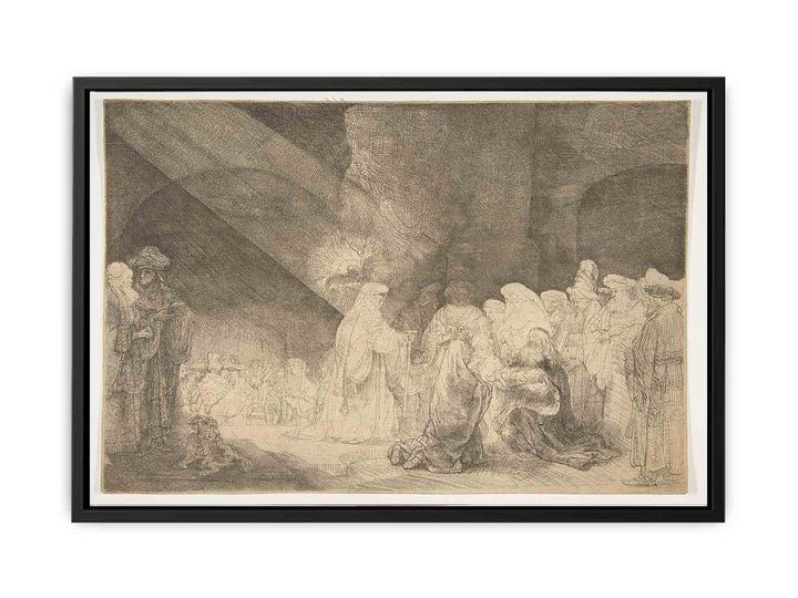 Presentation In The Temple Oblong Plate
 Painting