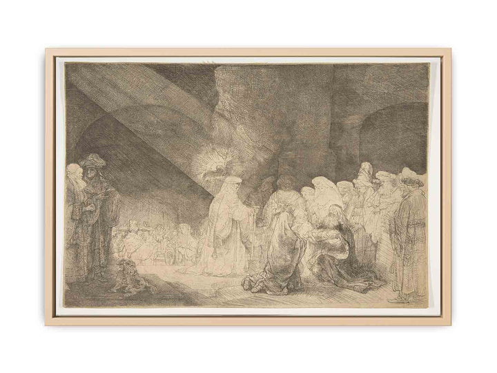 Presentation In The Temple Oblong Plate
 Painting