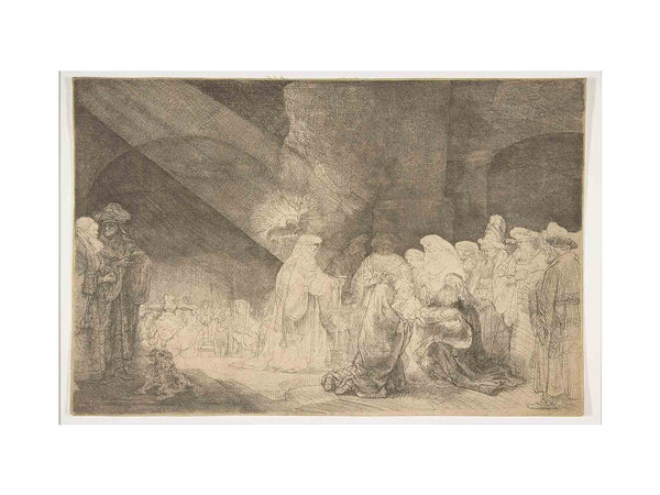 Presentation In The Temple Oblong Plate
 Painting