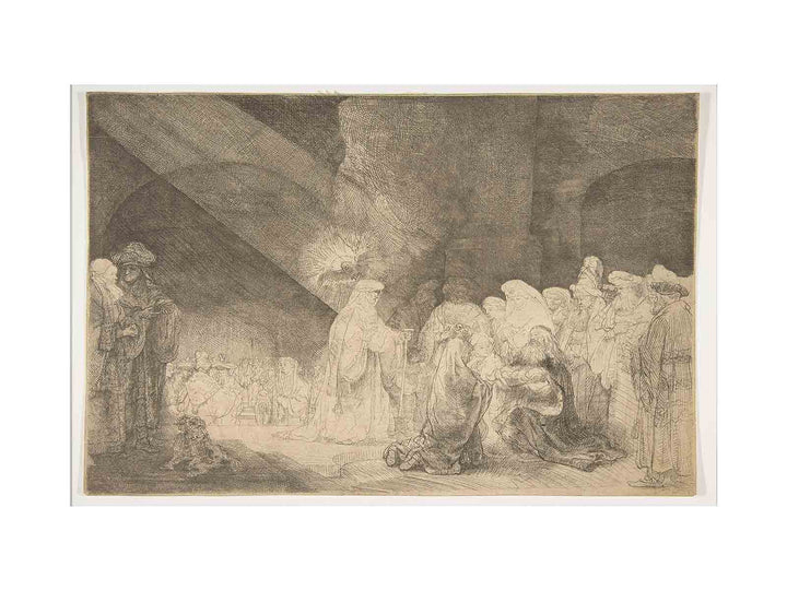 Presentation In The Temple Oblong Plate
 Painting