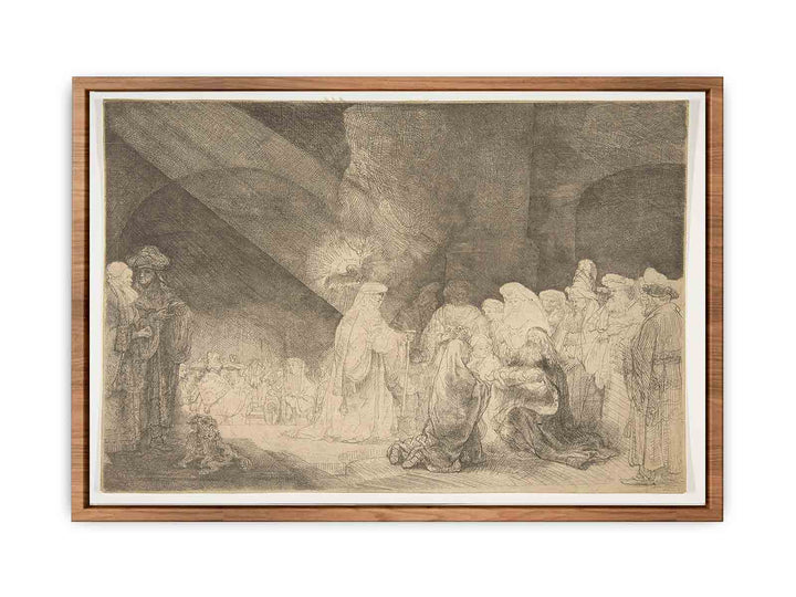 Presentation In The Temple Oblong Plate
 Painting