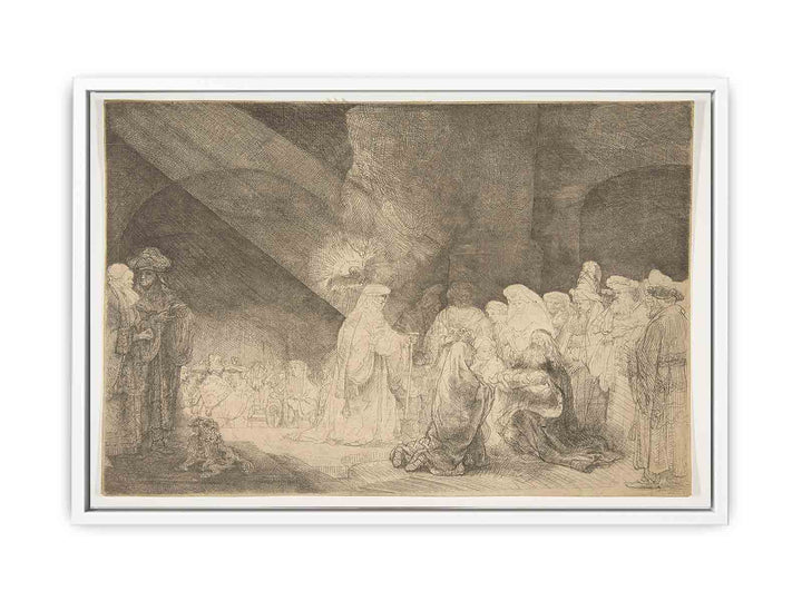 Presentation In The Temple Oblong Plate
 Painting