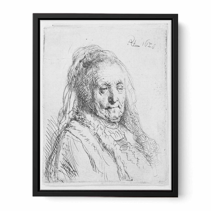 Artist's mother, head and bust Painting