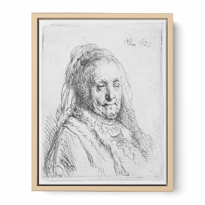Artist's mother, head and bust Painting
