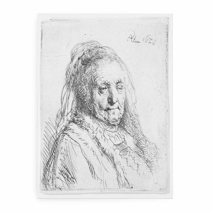 Artist's mother, head and bust Painting