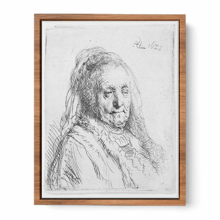 Artist's mother, head and bust Painting