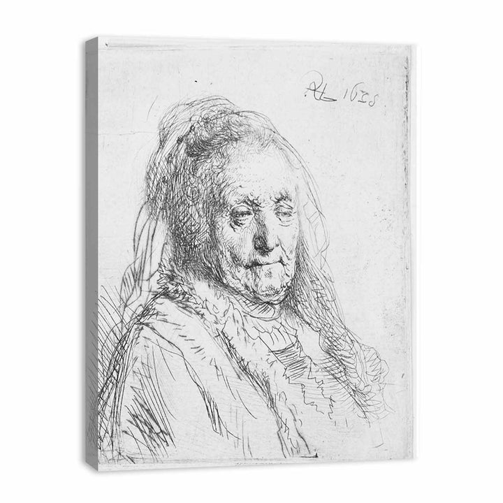 Artist's mother, head and bust Painting