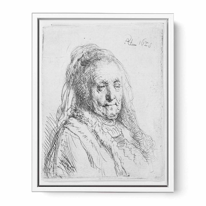Artist's mother, head and bust Painting