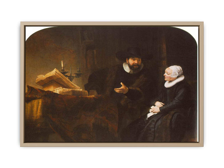 The Mennonite Minister Cornelis Claesz. Anslo in Conversation with his Wife, Aaltje 1641
 Painting