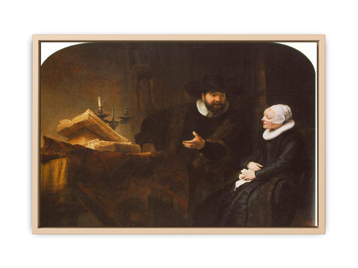 The Mennonite Minister Cornelis Claesz. Anslo in Conversation with his Wife, Aaltje 1641
 Painting