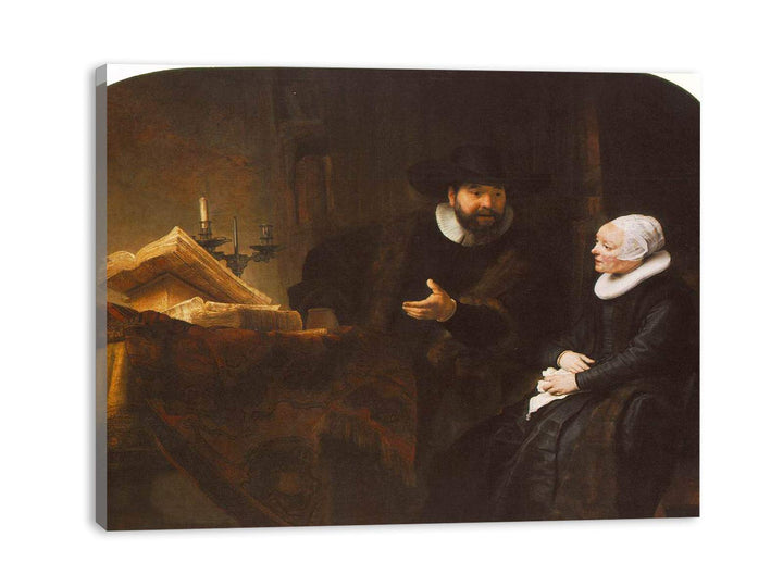 The Mennonite Minister Cornelis Claesz. Anslo in Conversation with his Wife, Aaltje 1641
 Painting
