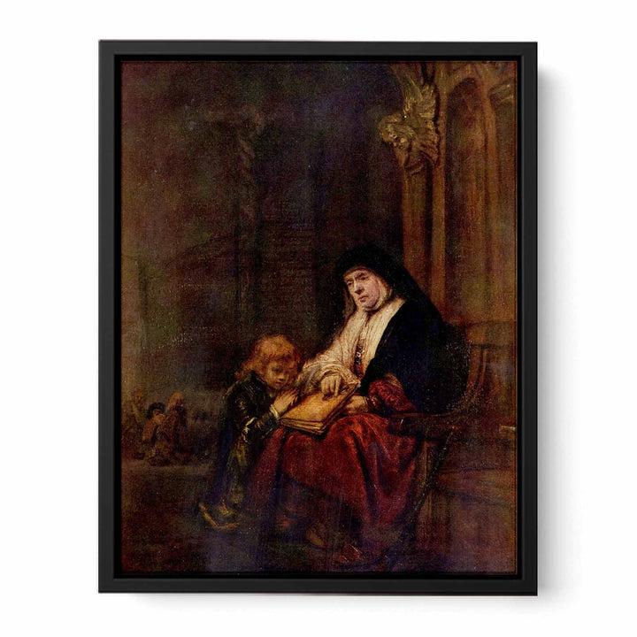 Timothy and his grandmother Painting