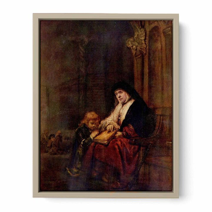 Timothy and his grandmother Painting