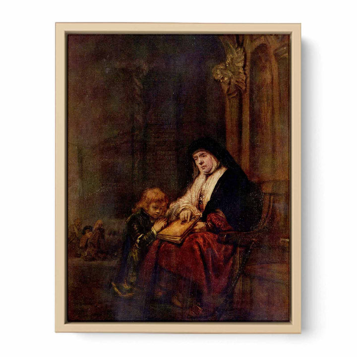 Timothy and his grandmother Painting