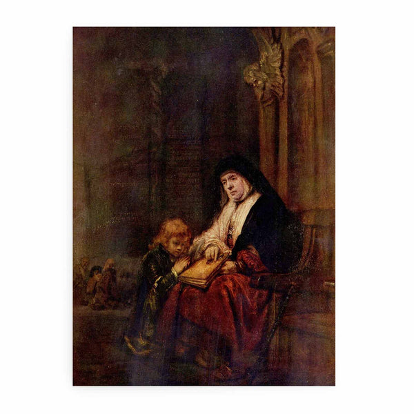 Timothy and his grandmother Painting