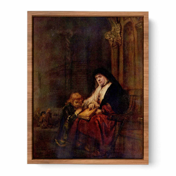 Timothy and his grandmother Painting