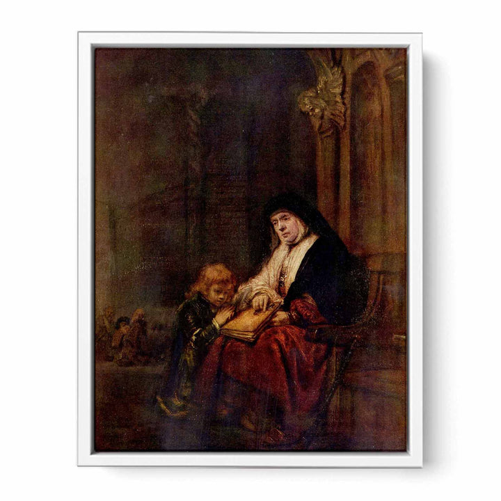 Timothy and his grandmother Painting
