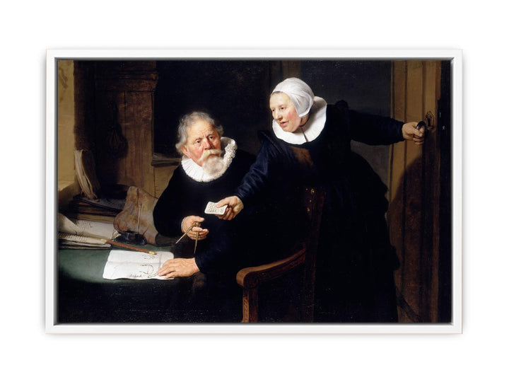 Jan Rijcksen and his Wife, Griet Jans ('The Shipbuilder and his Wife')
 Painting