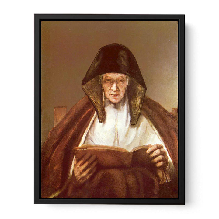 Old woman, reading Polski Starsza pani Painting