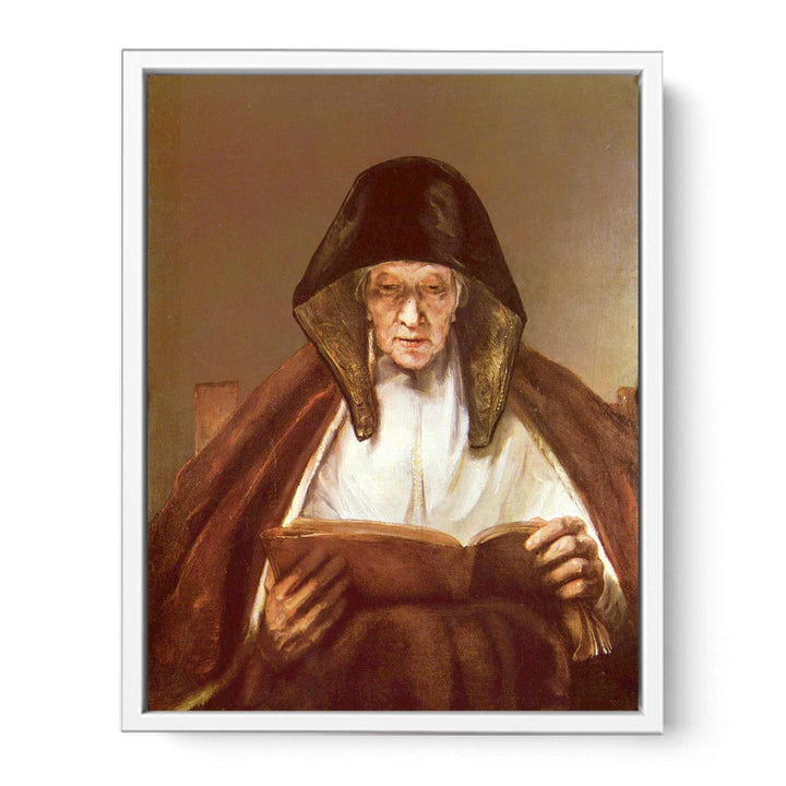 Old woman, reading Polski Starsza pani Painting