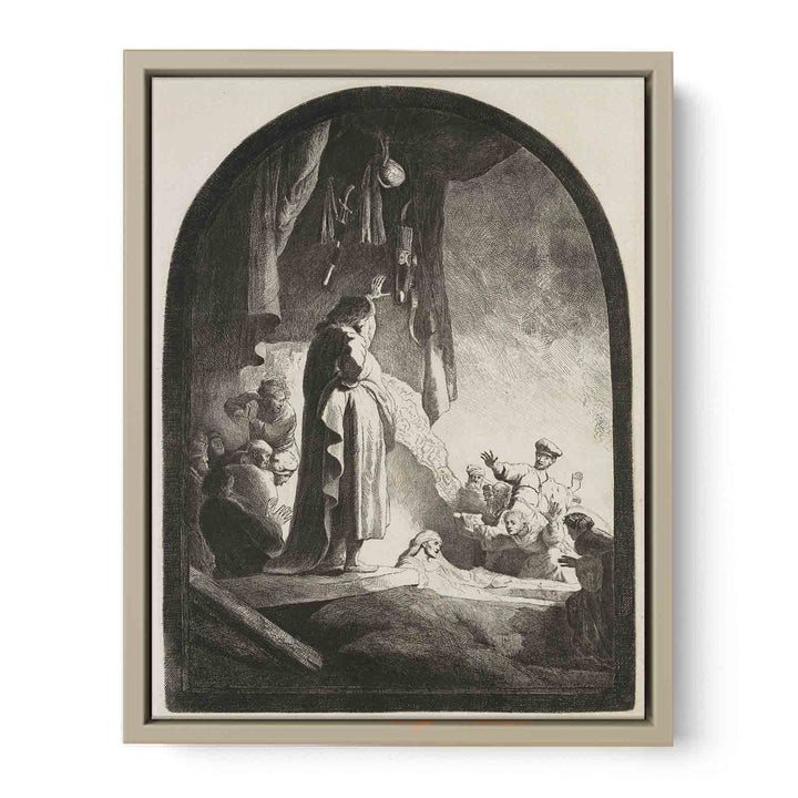 The Raising of Lazarus Large Plate Painting