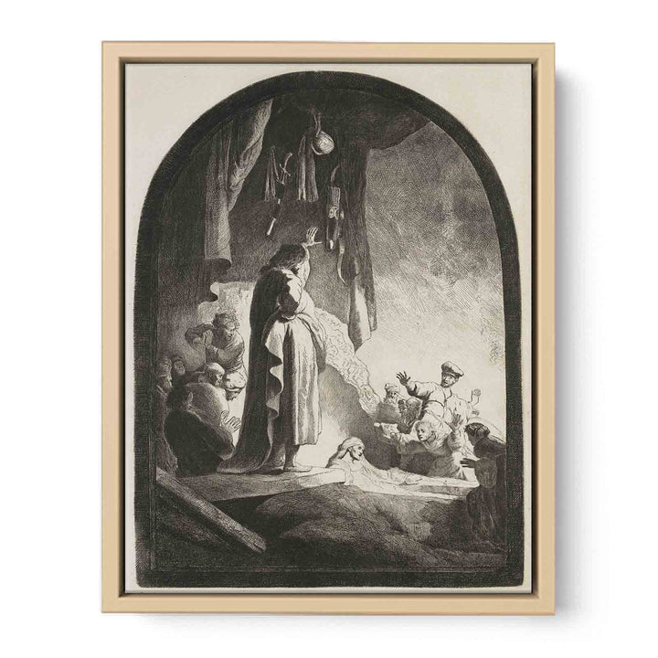 The Raising of Lazarus Large Plate Painting