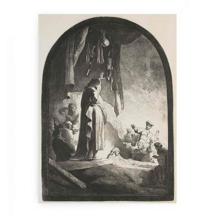 The Raising of Lazarus Large Plate Painting