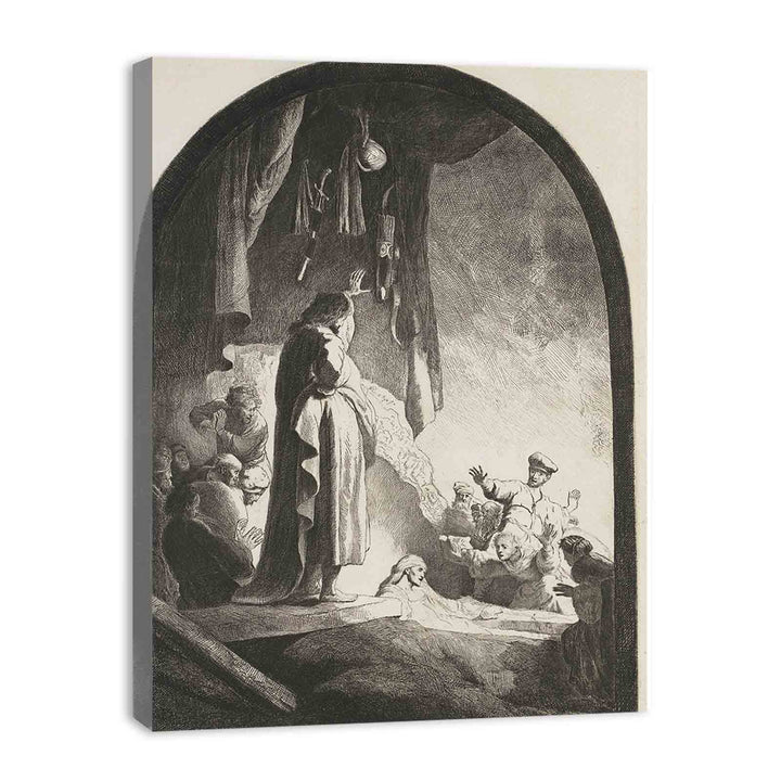 The Raising of Lazarus Large Plate Painting