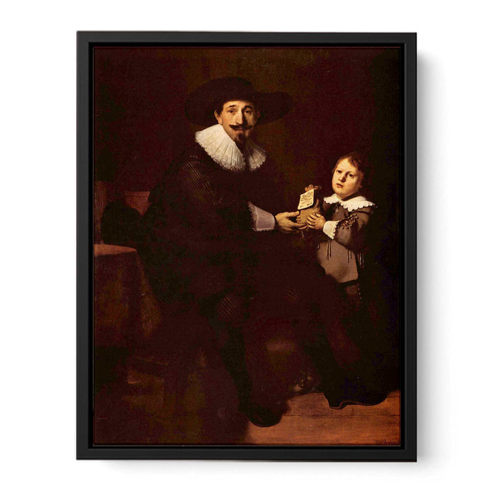 Portrait of Jan and his son Caspar Pellicone Painting