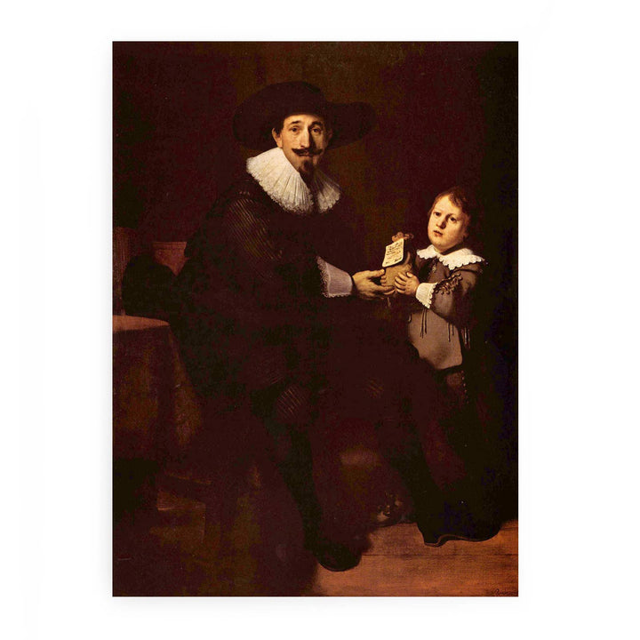 Portrait of Jan and his son Caspar Pellicone Painting
