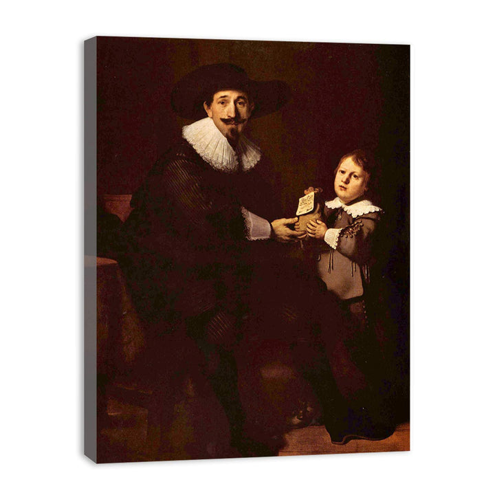 Portrait of Jan and his son Caspar Pellicone Painting