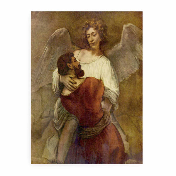 Jacob Wrestling with the Angel Painting