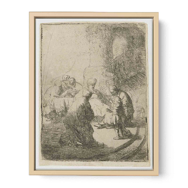 Christ Disputing With The Doctors Small Plate
 Painting