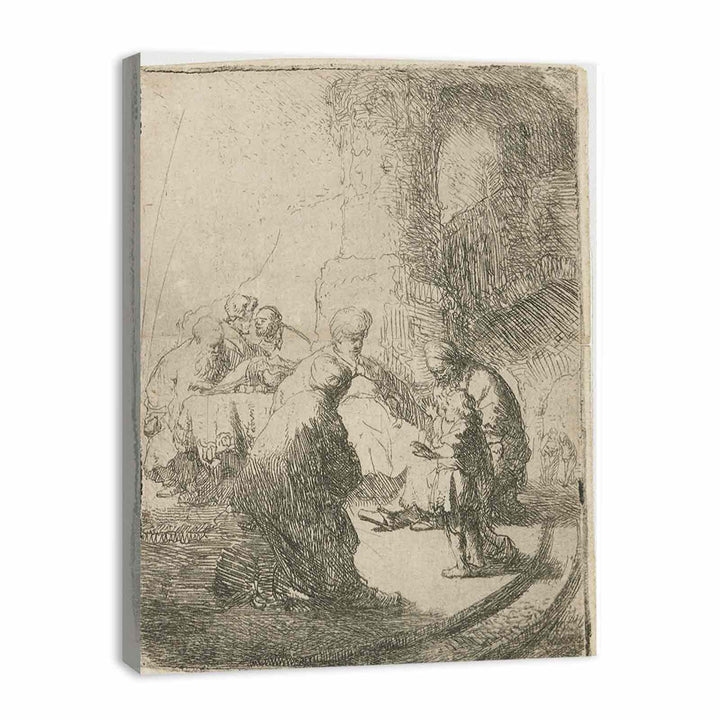 Christ Disputing With The Doctors Small Plate
 Painting