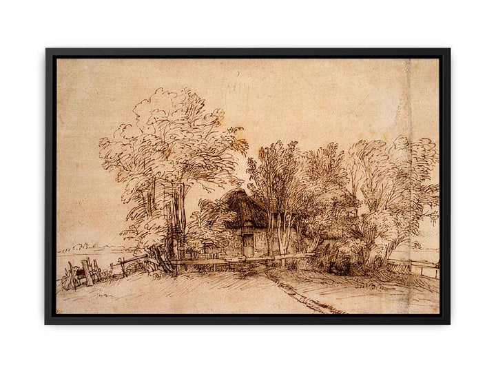 Cottage Among Trees 1650-51
 Painting