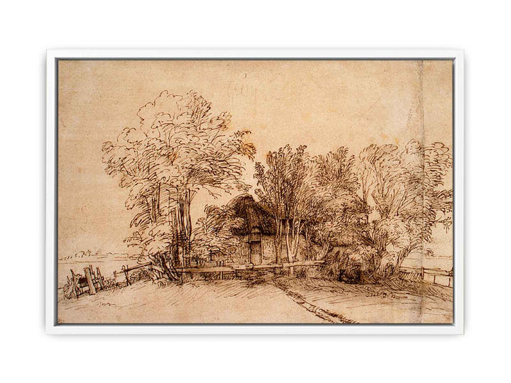 Cottage Among Trees 1650-51
 Painting
