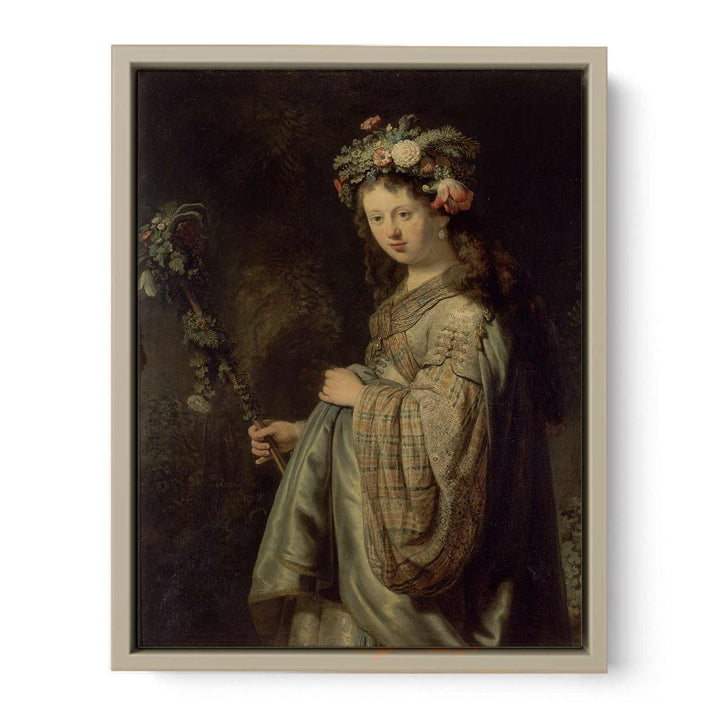 Saskia as Flora 1634
 Painting