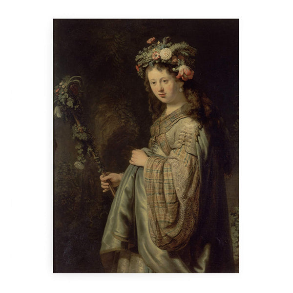 Saskia as Flora 1634
 Painting