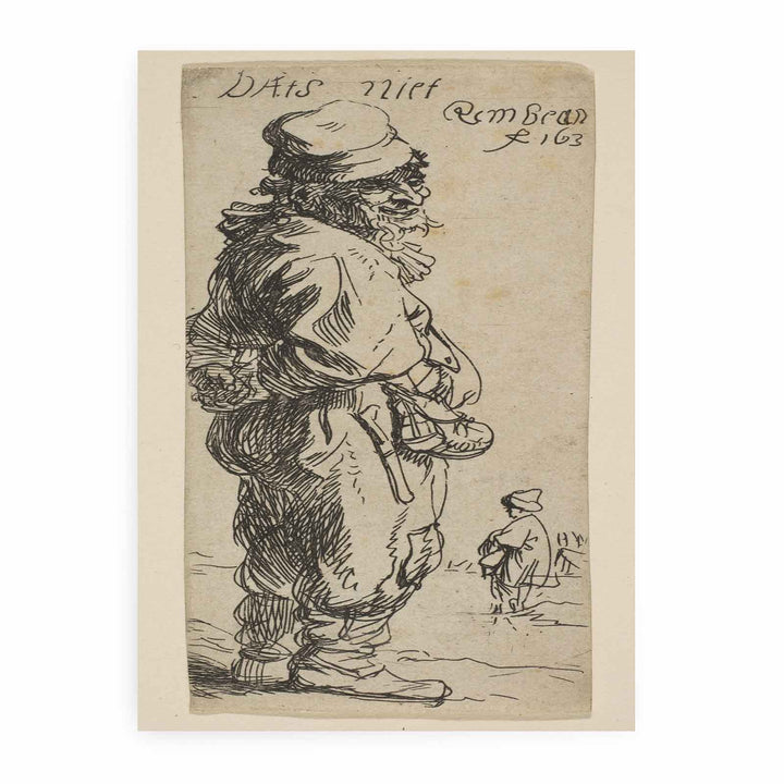 A peasant replying 'dats niet'
 Painting